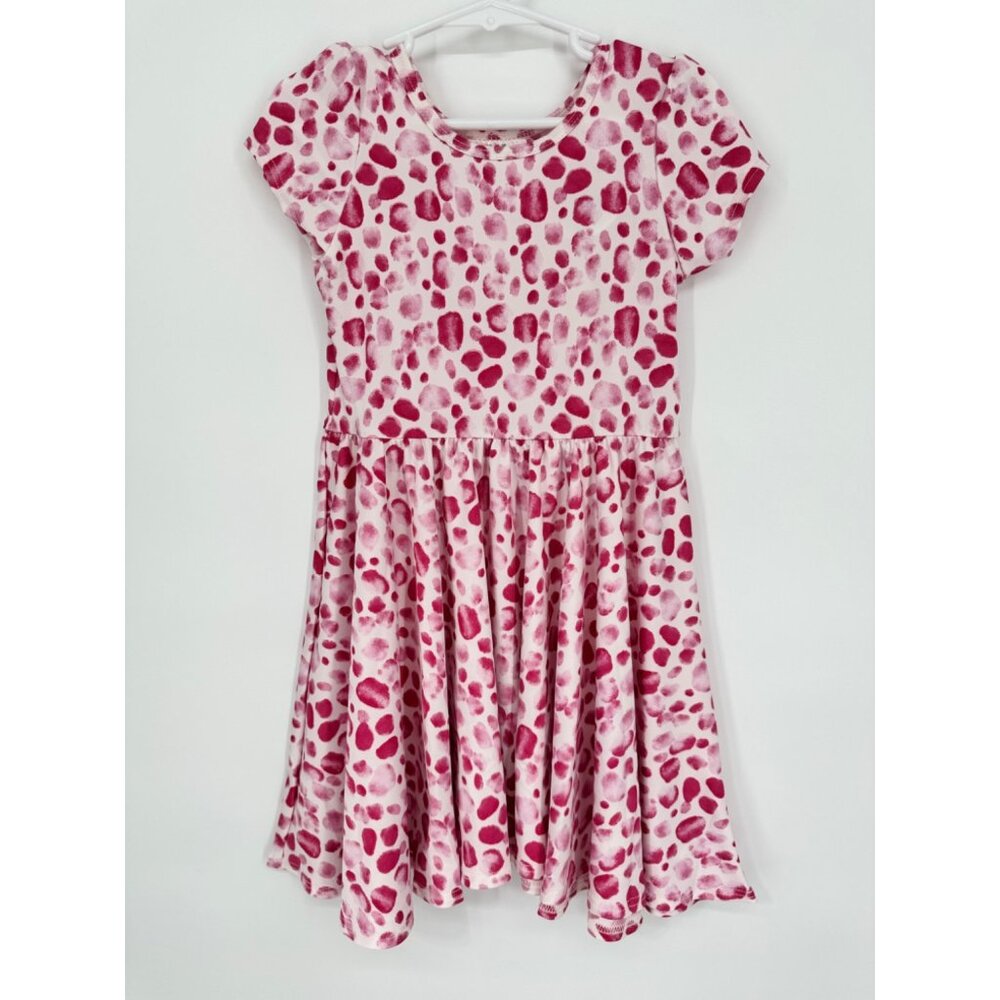 Dotdotsmile Girls Dress Size 3/4 White with Pink Spots New With Tags